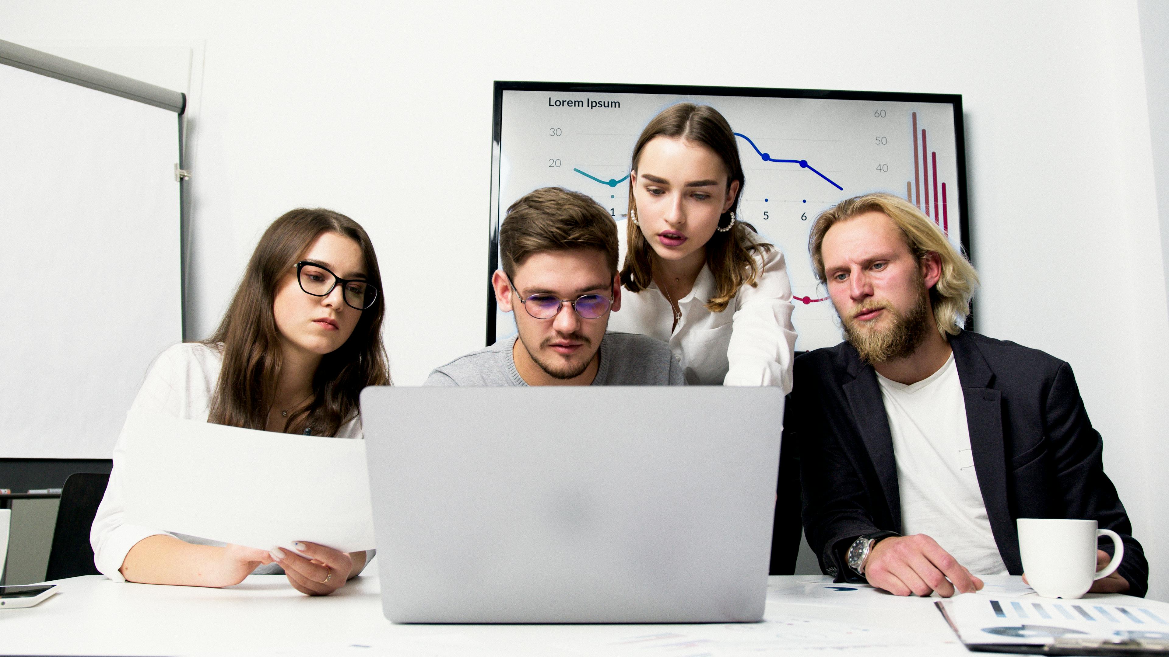 Team planning a conversion website